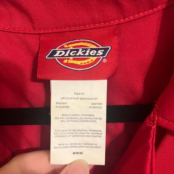 Women's FLEX Cooling Short Sleeve Coveralls in Red - Picture 3 of 4